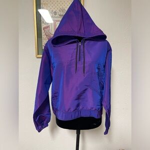 Vintage Neon Cropped Rain Coat